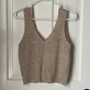 Vero Moda Small Cozy Beige Knit Women's Top